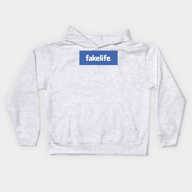 Fakelife Kids Hoodie by Rego's Graphic Design